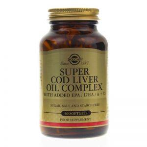 SOLGAR Tran SUPER COD LIVER OIL omega 3 COMPLEX 60kap